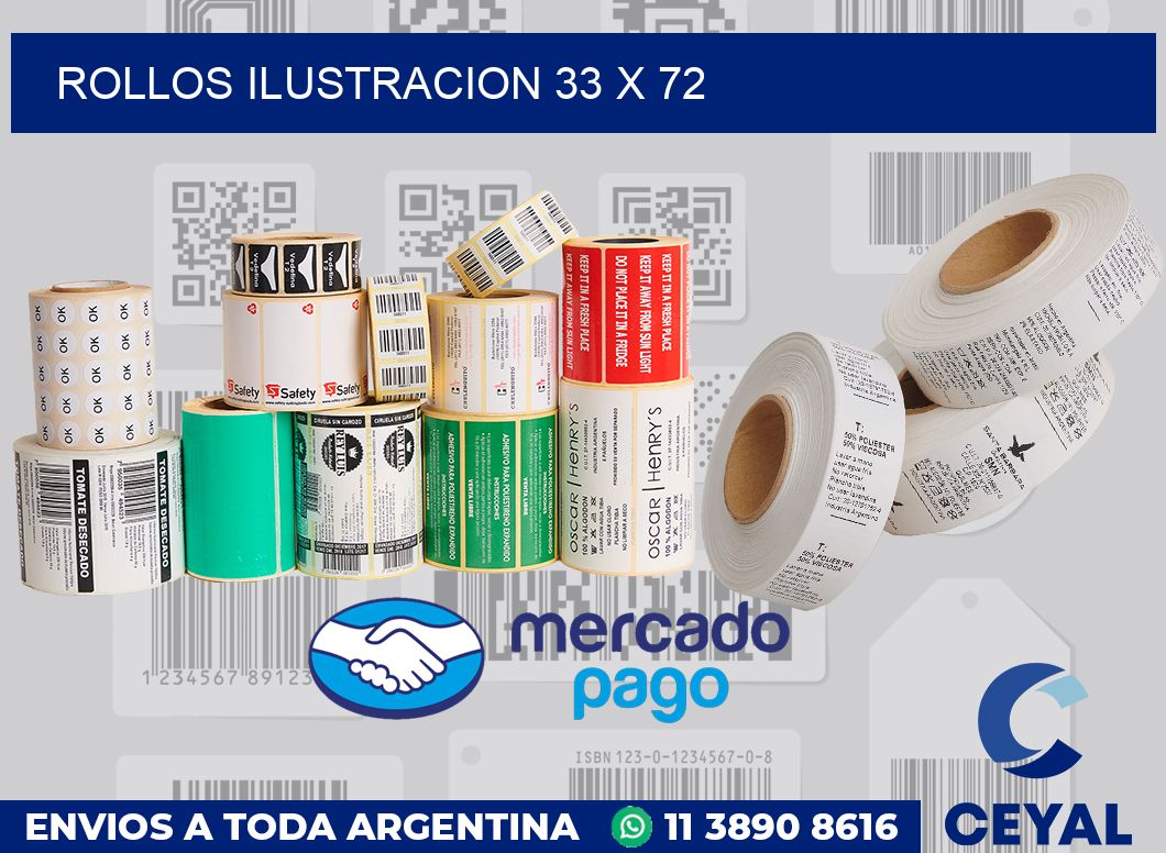 Rollos ilustracion 33 x 72