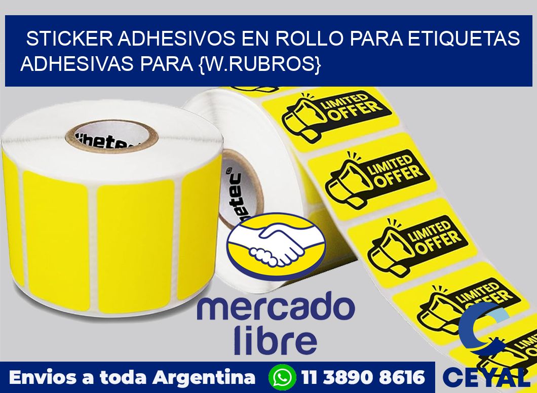 Sticker adhesivos en rollo para Etiquetas adhesivas para Artículos de limpieza