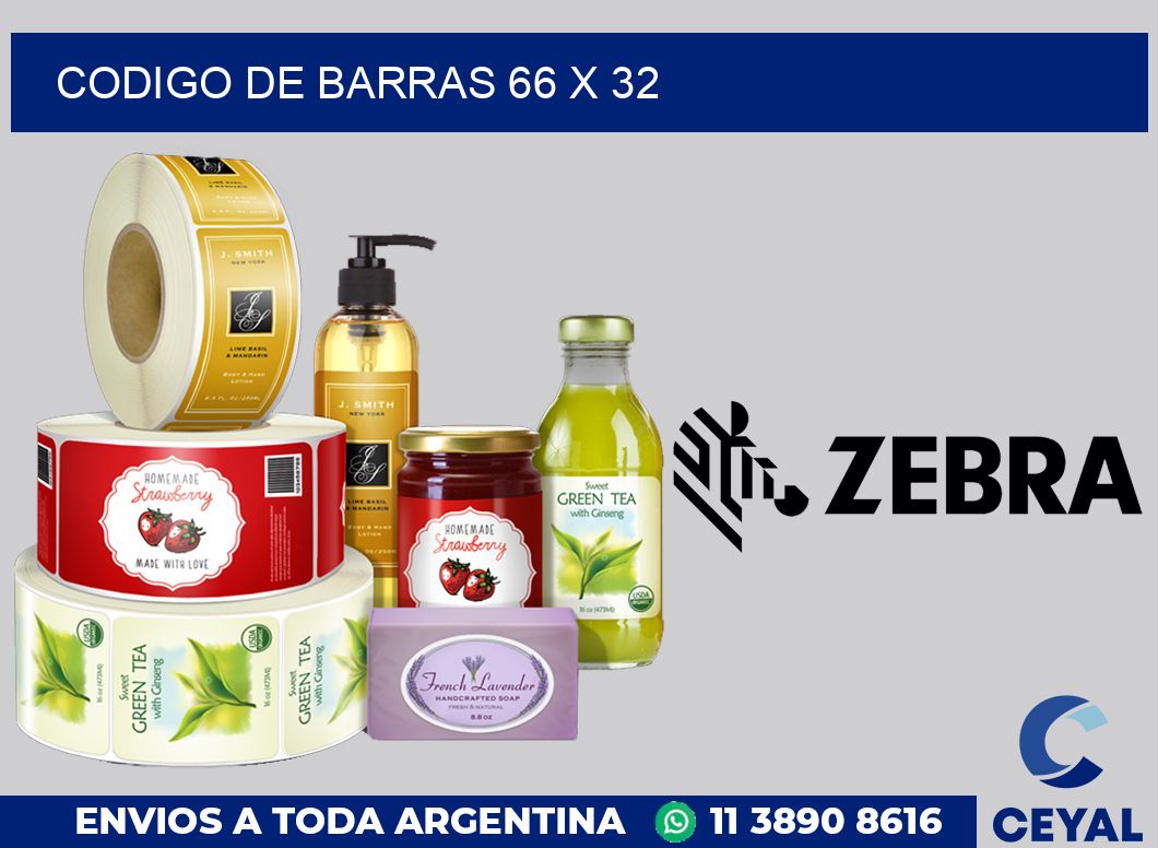 codigo de barras 66 x 32