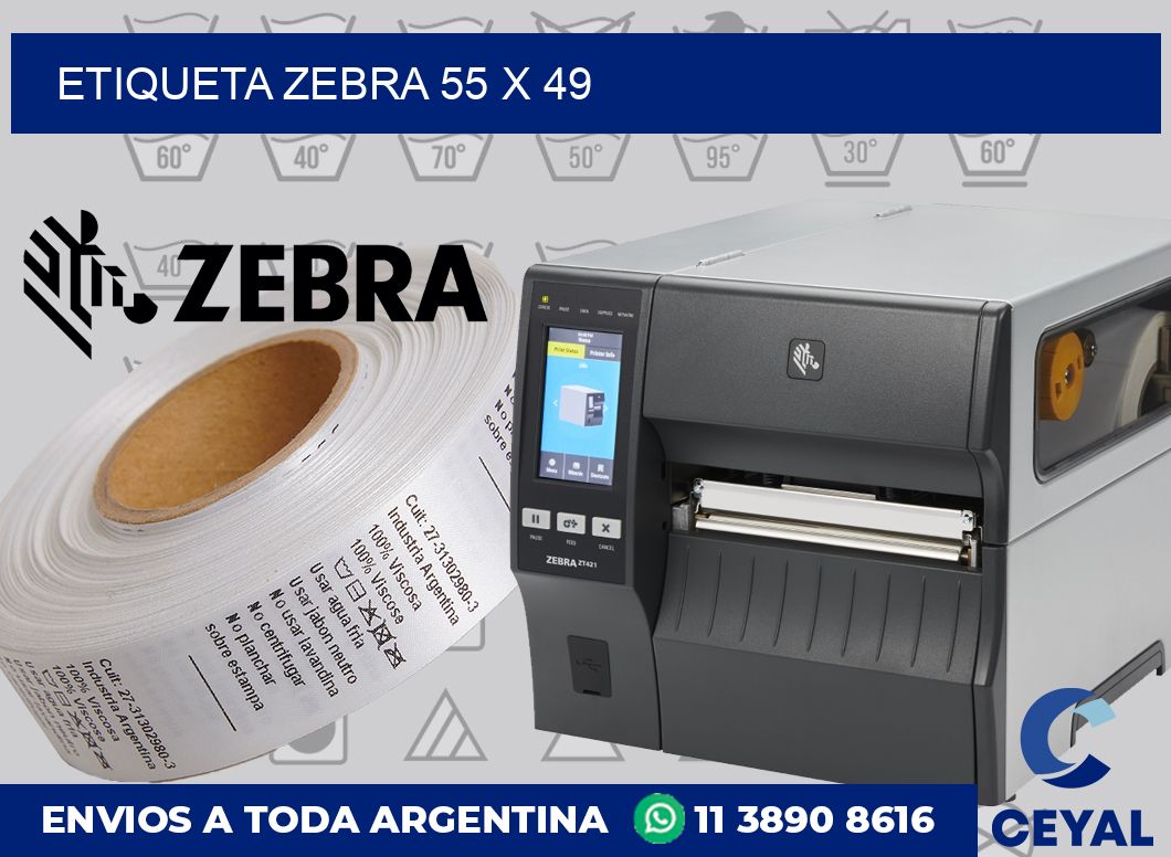 etiqueta zebra 55 x 49