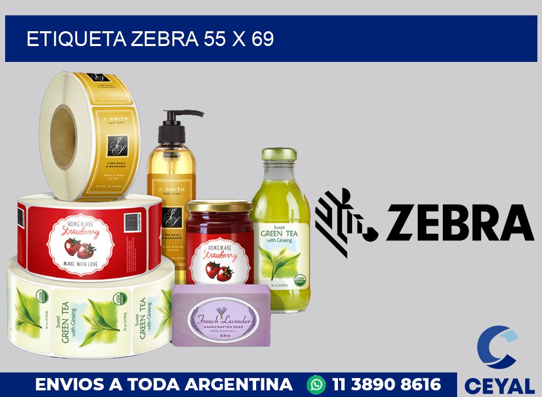 etiqueta zebra 55 x 69