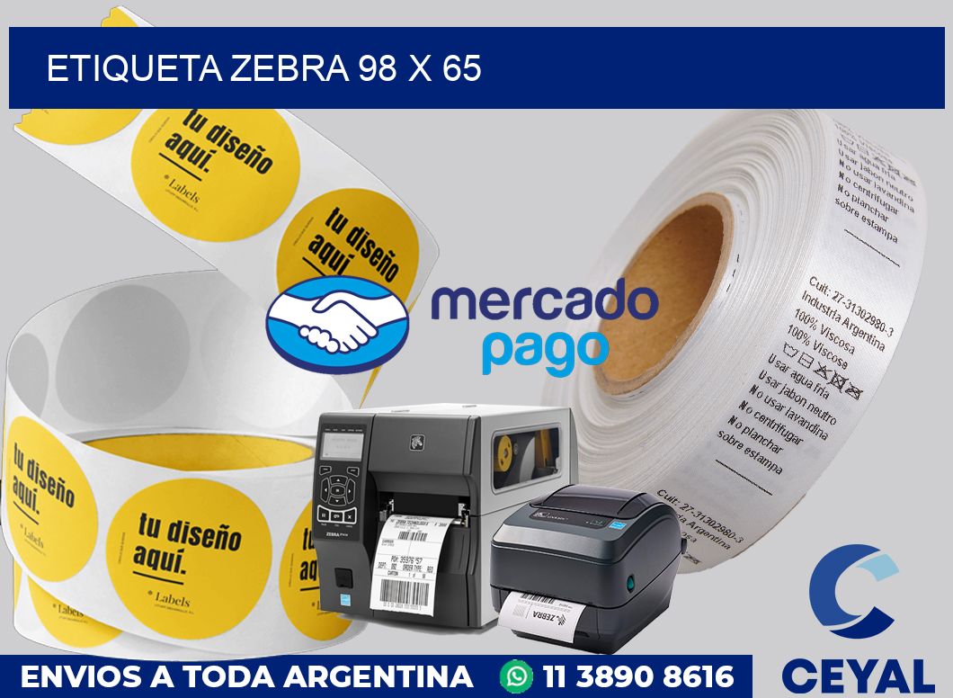 etiqueta zebra 98 x 65