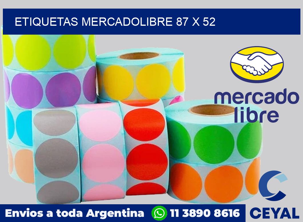 etiquetas mercadolibre 87 x 52
