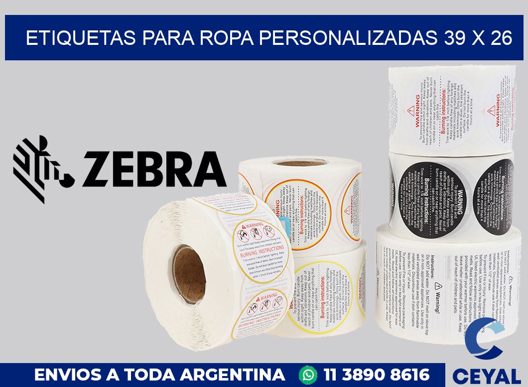 etiquetas para ropa personalizadas 39 x 26
