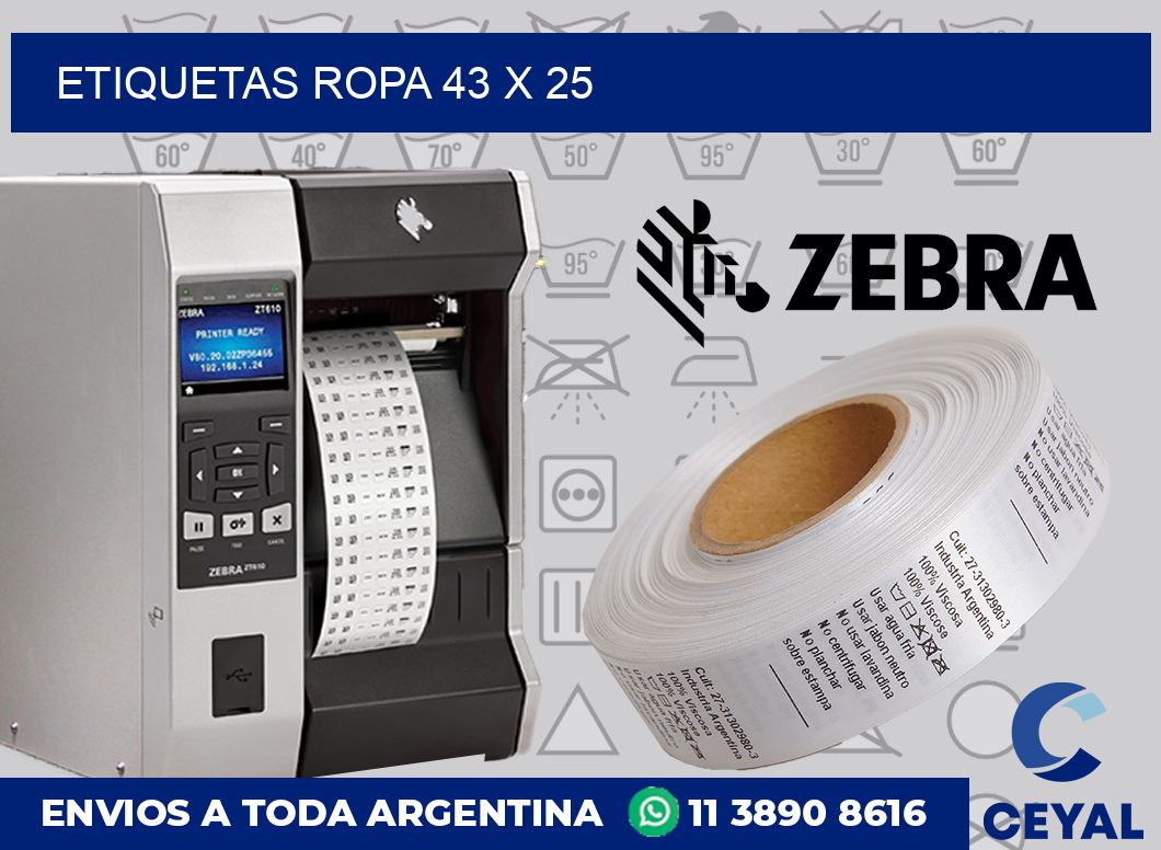 etiquetas ropa 43 x 25