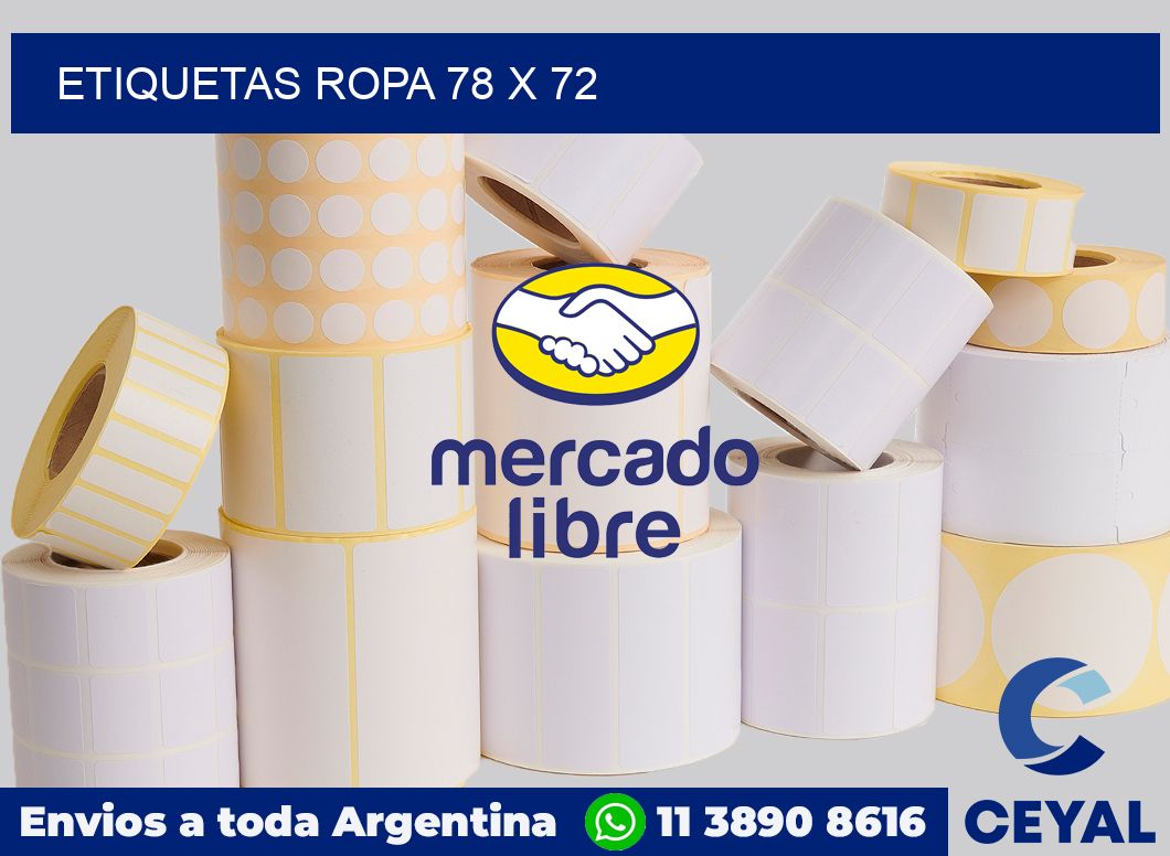 etiquetas ropa 78 x 72