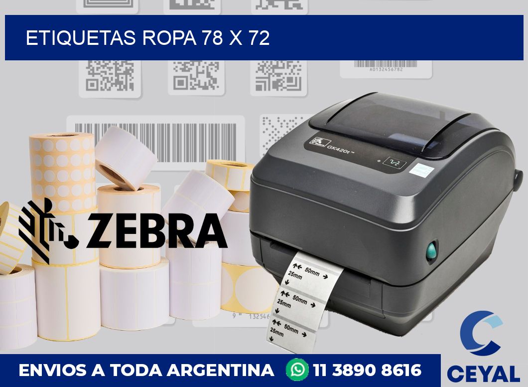 etiquetas ropa 78 x 72