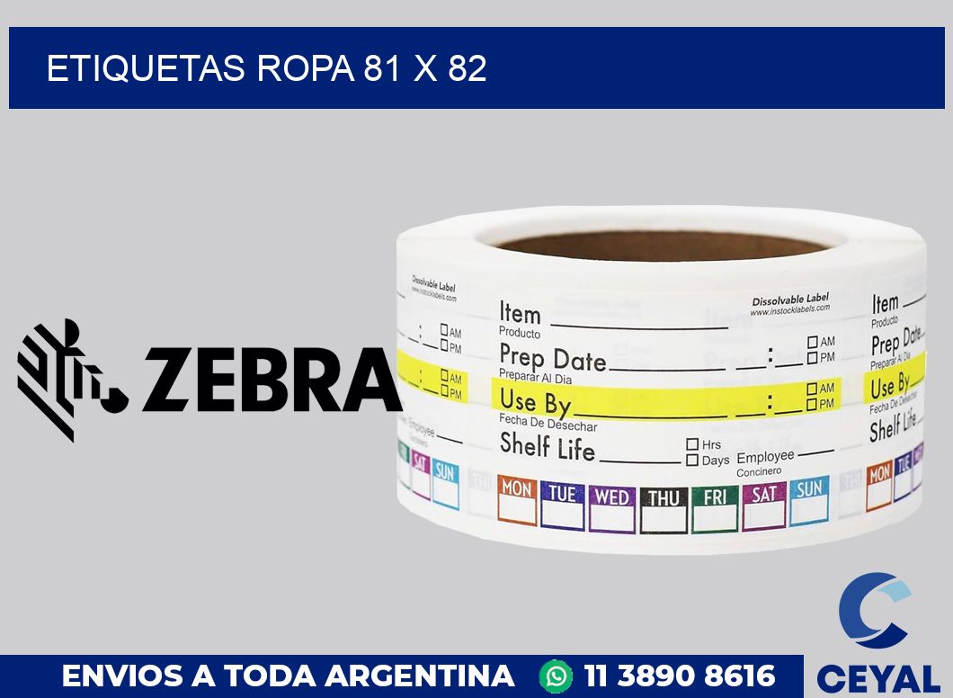 etiquetas ropa 81 x 82