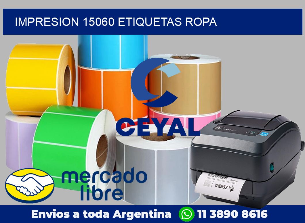 impresion 15060 etiquetas ropa