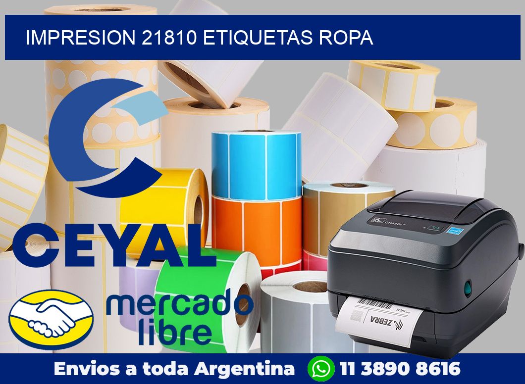 impresion 21810 etiquetas ropa