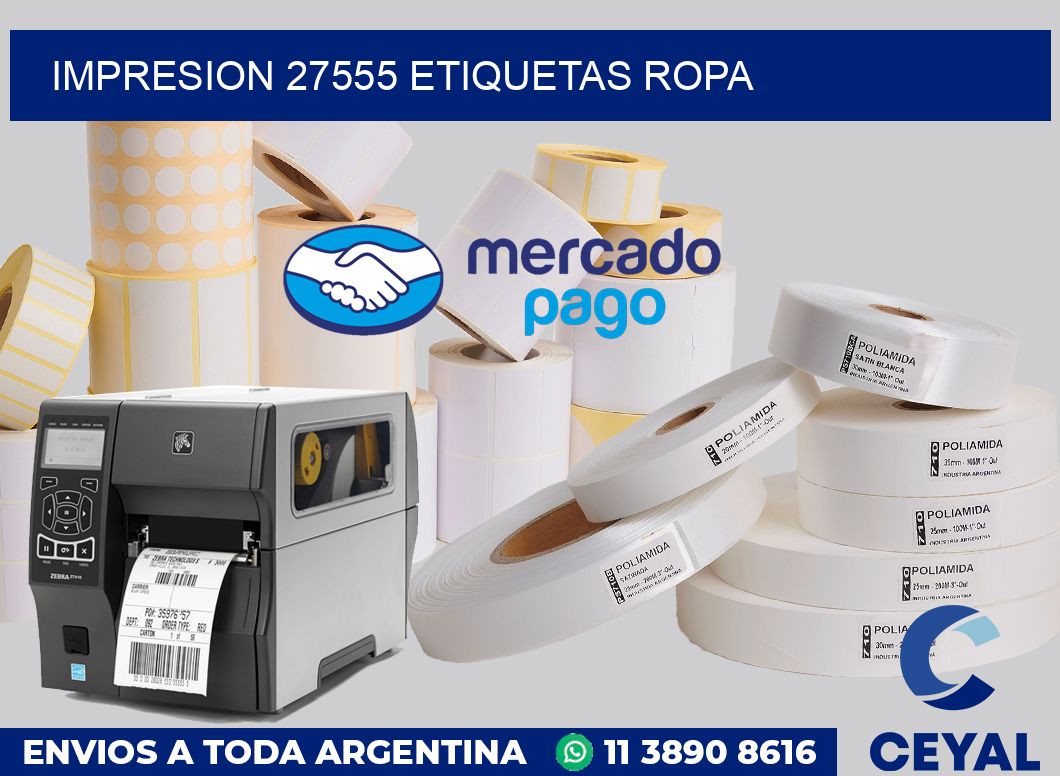 impresion 27555 etiquetas ropa