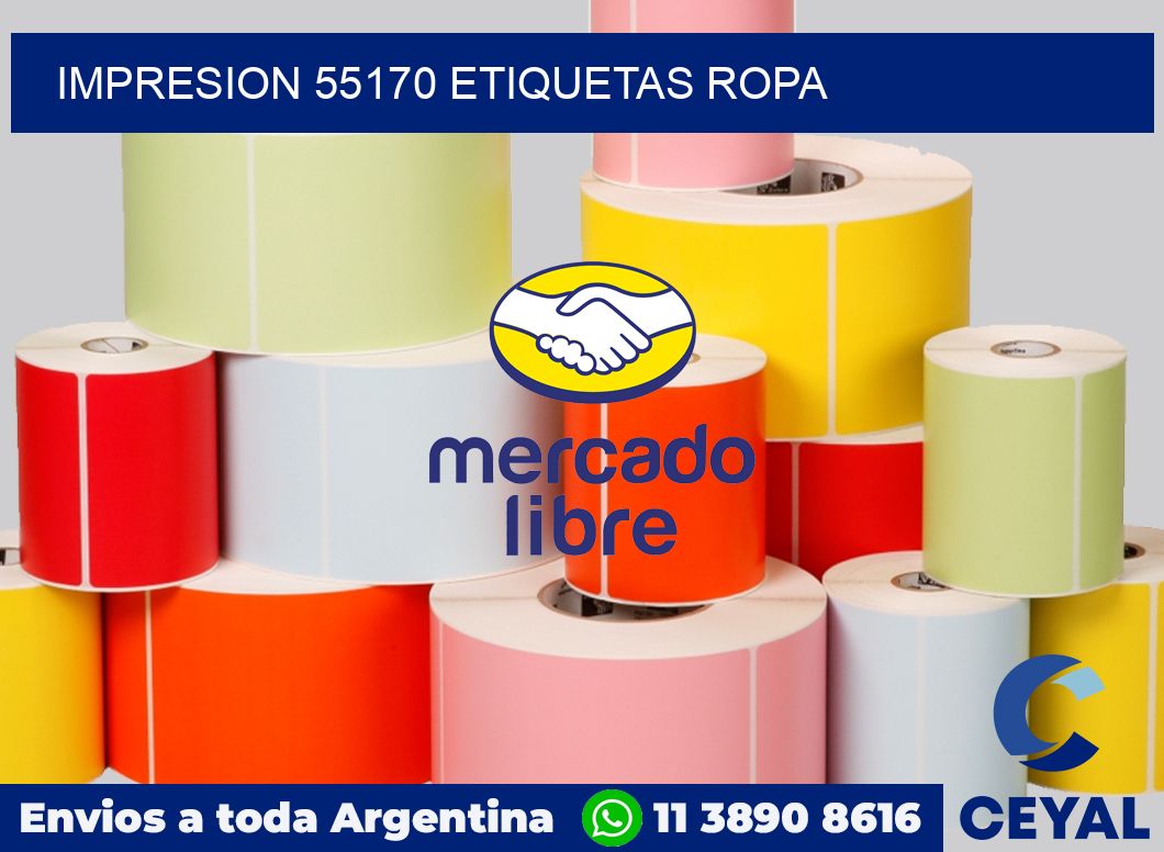 impresion 55170 etiquetas ropa