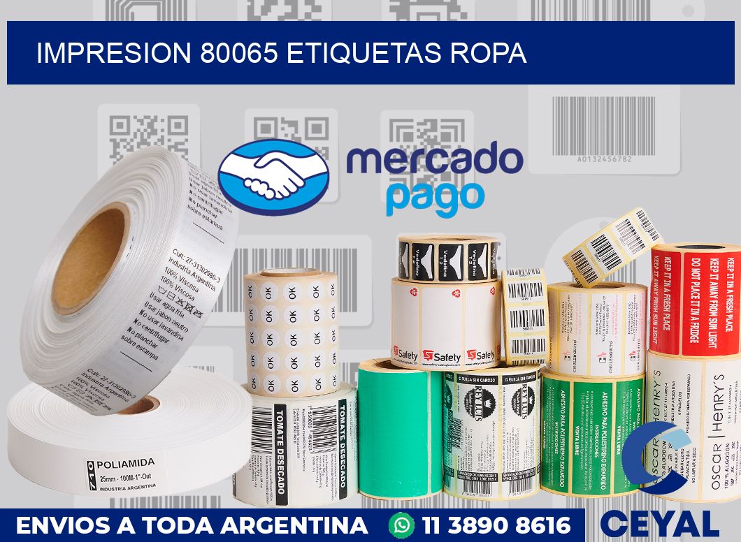 impresion 80065 etiquetas ropa