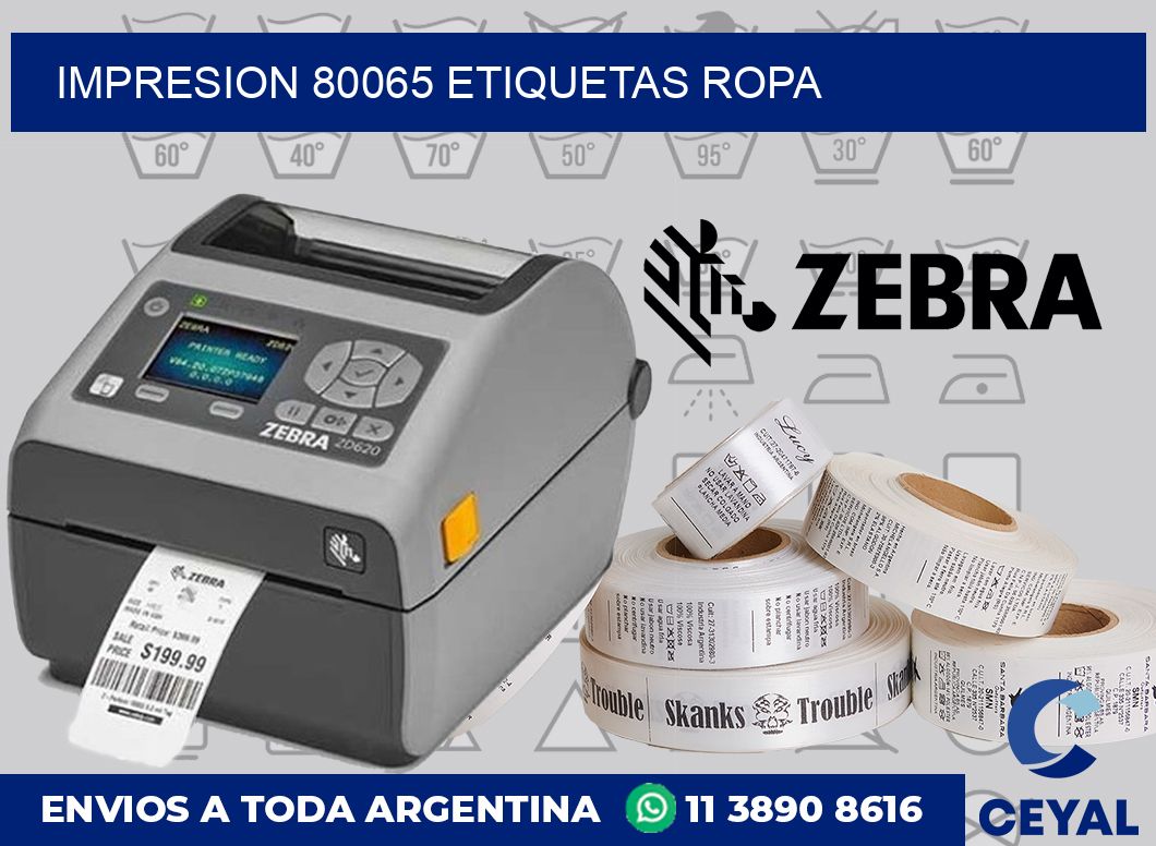 impresion 80065 etiquetas ropa