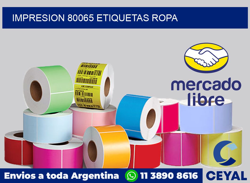 impresion 80065 etiquetas ropa