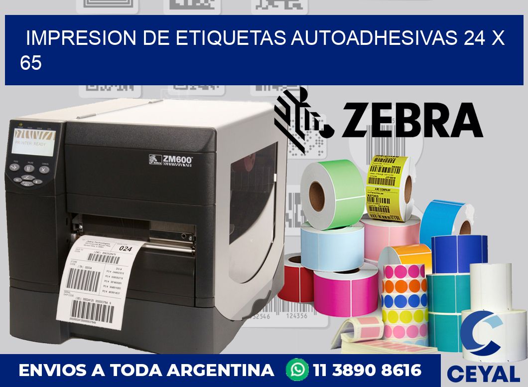 impresion de etiquetas autoadhesivas 24 x 65