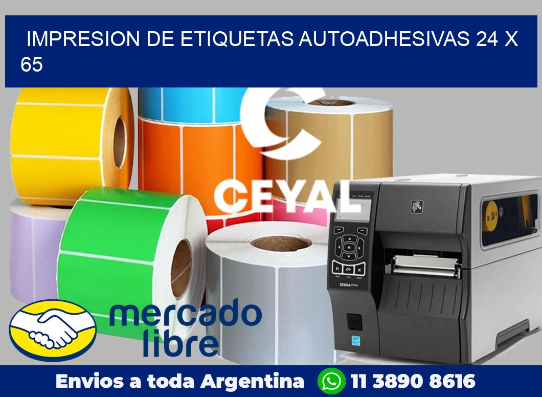 impresion de etiquetas autoadhesivas 24 x 65