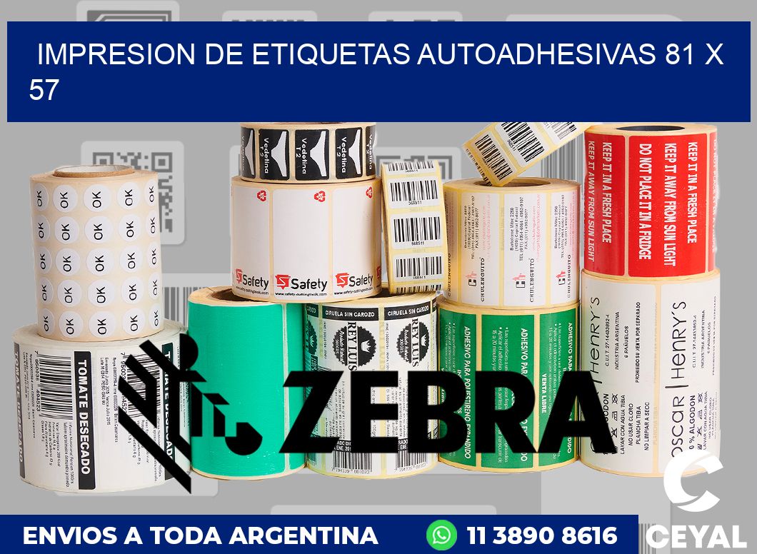 impresion de etiquetas autoadhesivas 81 x 57