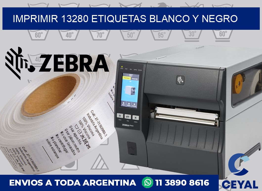 imprimir 13280 etiquetas blanco y negro