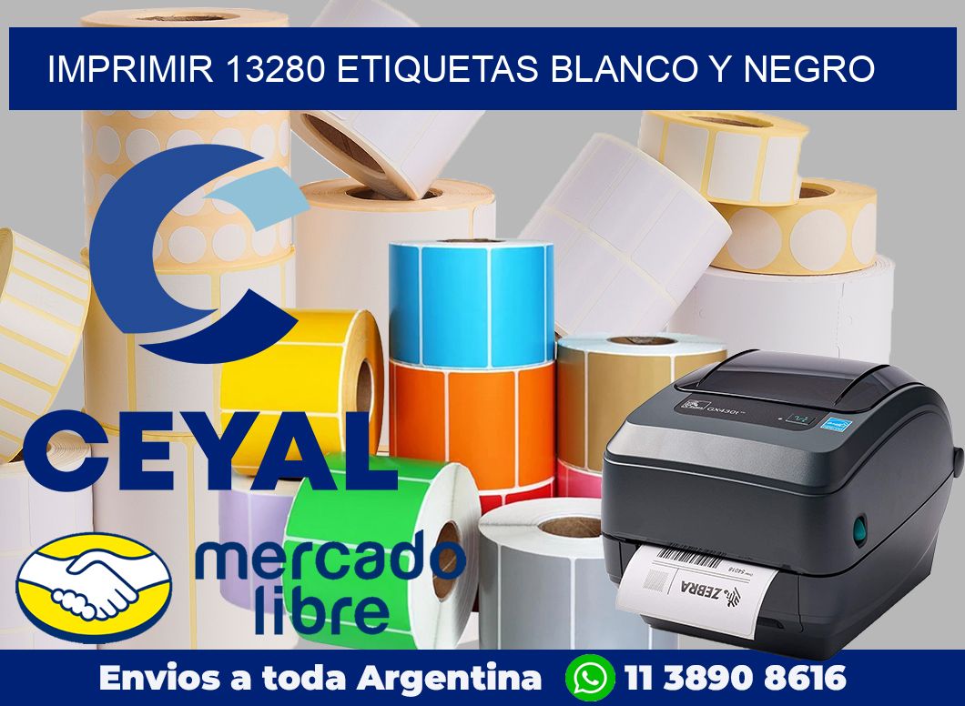 imprimir 13280 etiquetas blanco y negro