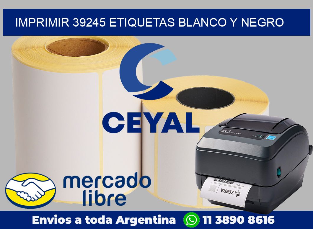 imprimir 39245 etiquetas blanco y negro