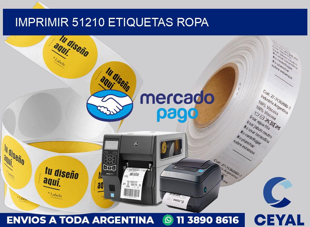 imprimir 51210 etiquetas ropa