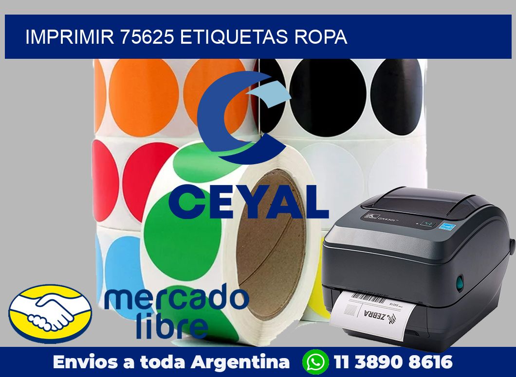 imprimir 75625 etiquetas ropa