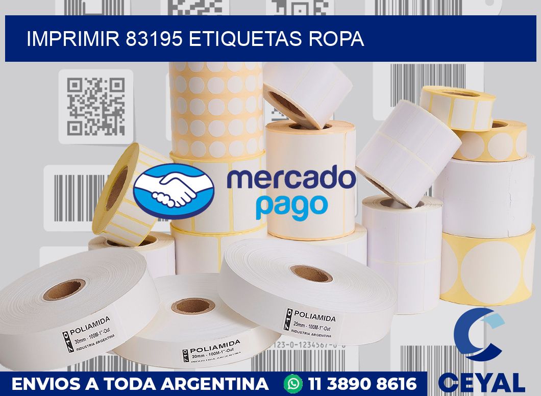imprimir 83195 etiquetas ropa