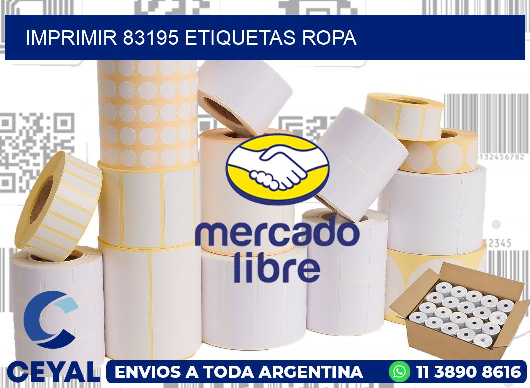imprimir 83195 etiquetas ropa