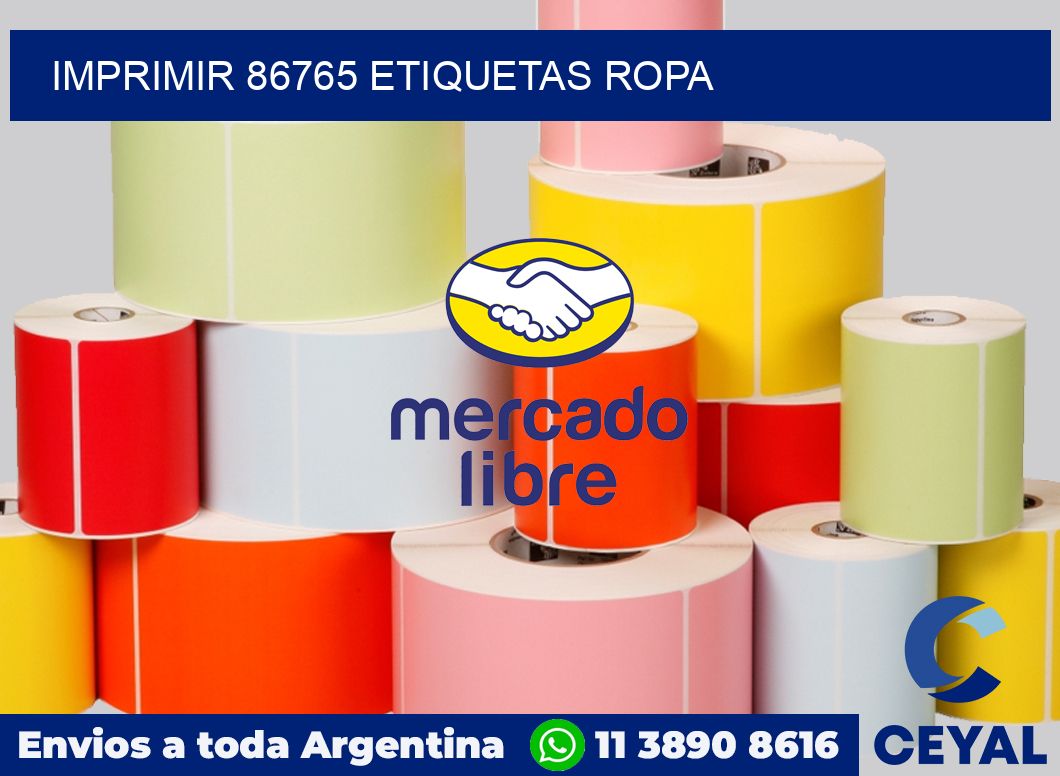 imprimir 86765 etiquetas ropa
