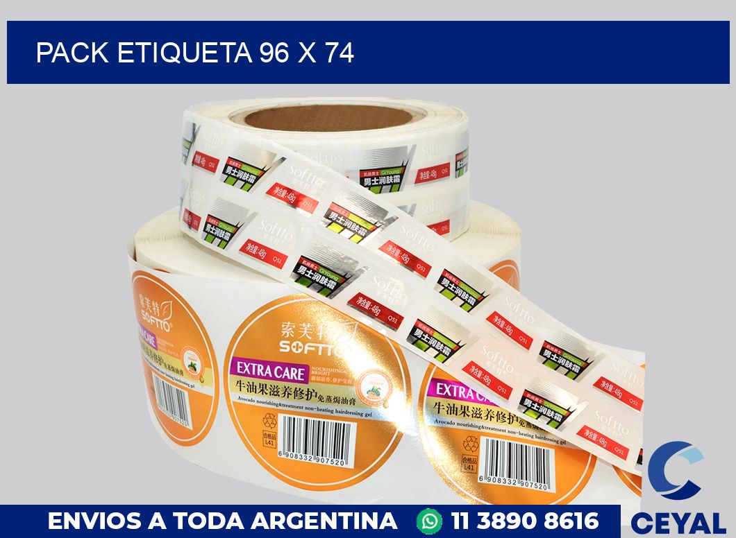 pack etiqueta 96 x 74