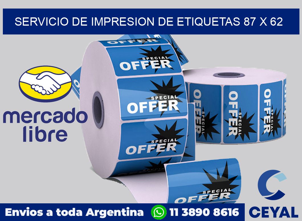 servicio de impresion de etiquetas 87 x 62