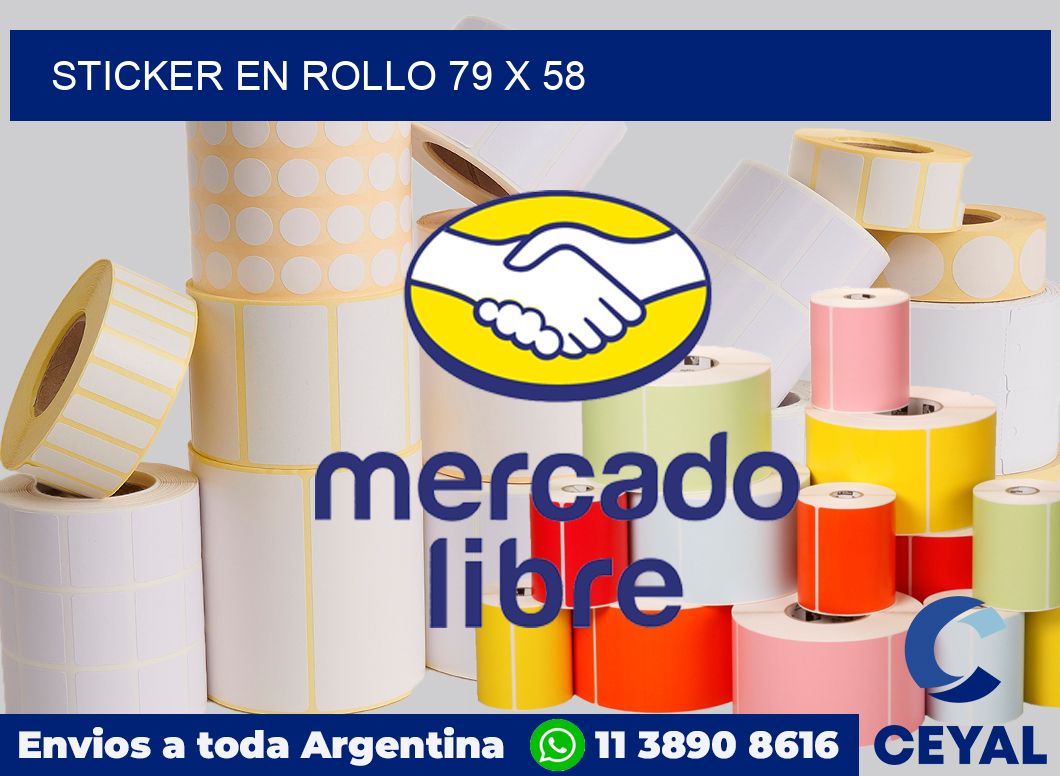 sticker en rollo 79 x 58