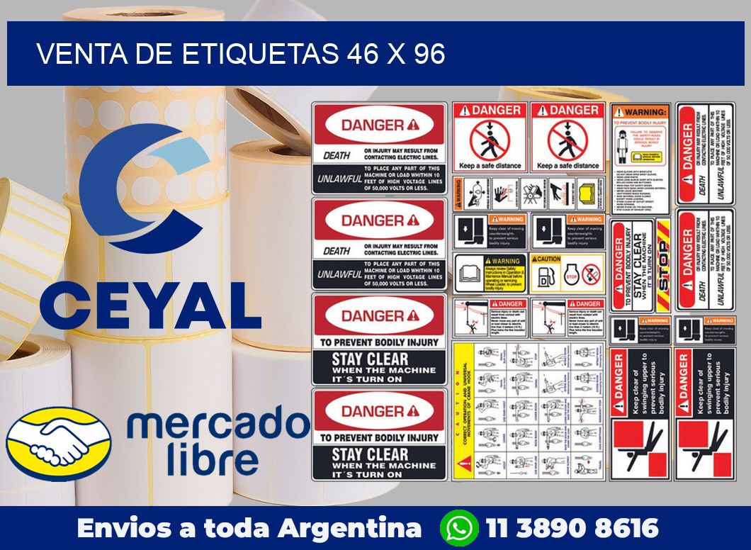 venta de etiquetas 46 x 96