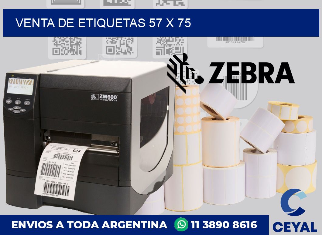 venta de etiquetas 57 x 75