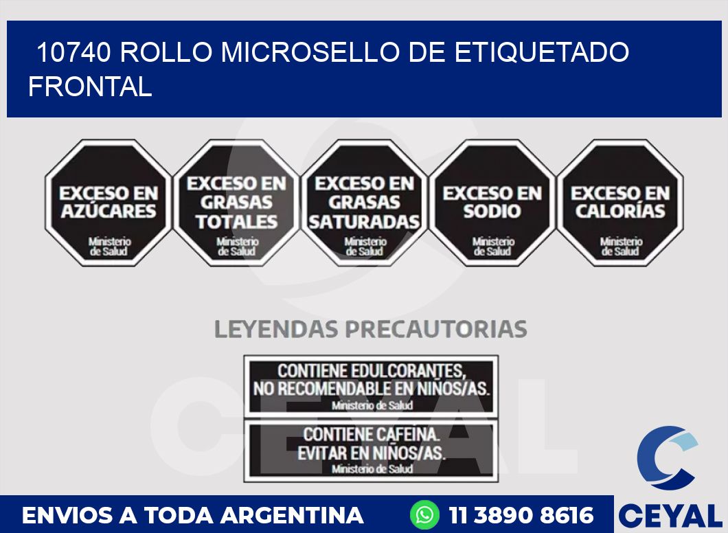 10740 ROLLO MICROSELLO DE ETIQUETADO FRONTAL