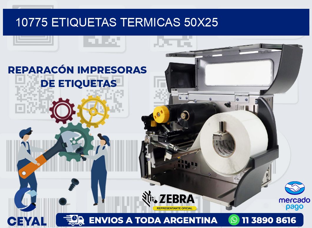 10775 ETIQUETAS TERMICAS 50X25