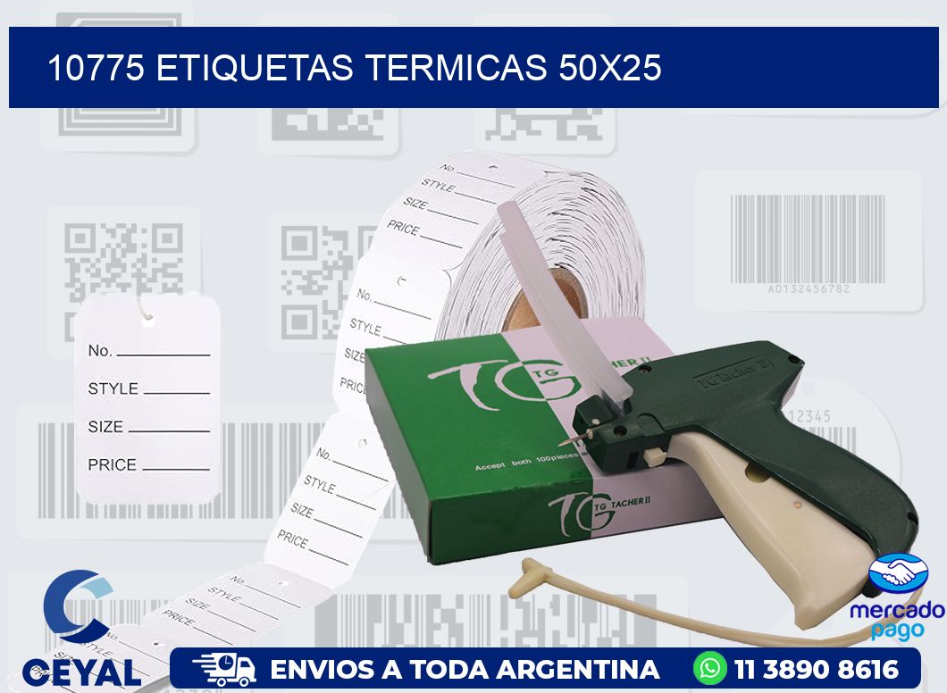 10775 ETIQUETAS TERMICAS 50X25