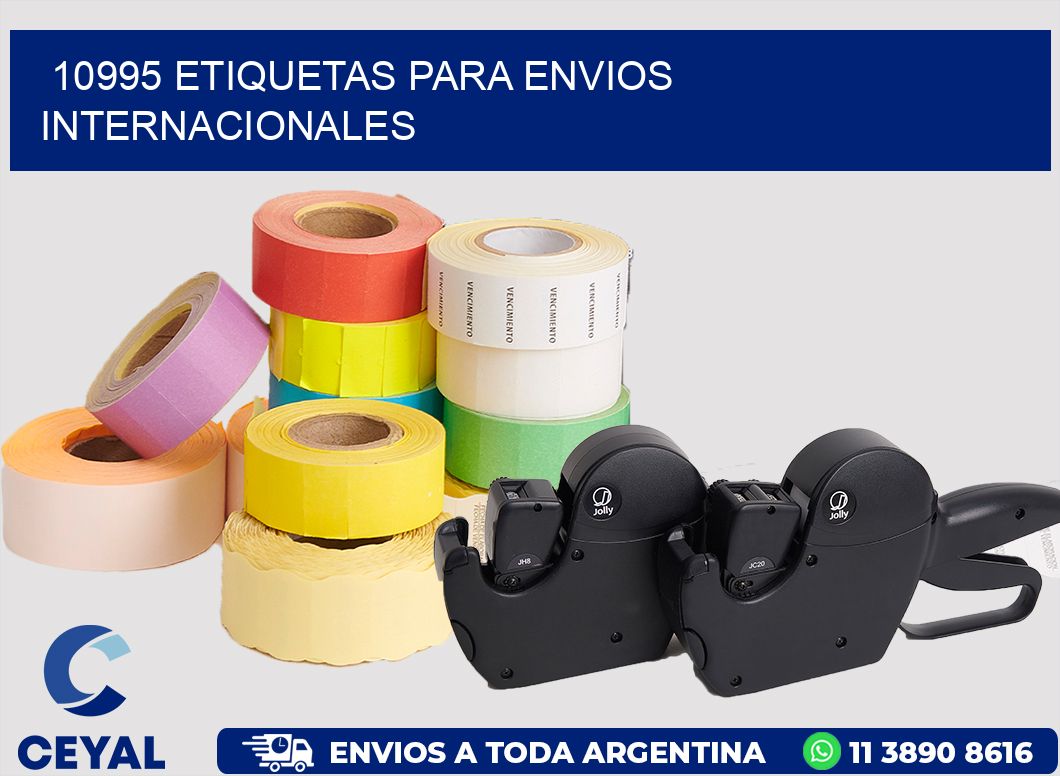 10995 ETIQUETAS PARA ENVIOS INTERNACIONALES