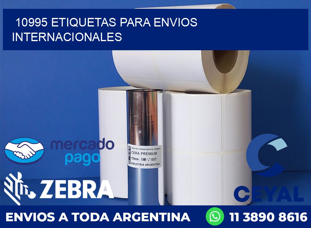 10995 ETIQUETAS PARA ENVIOS INTERNACIONALES