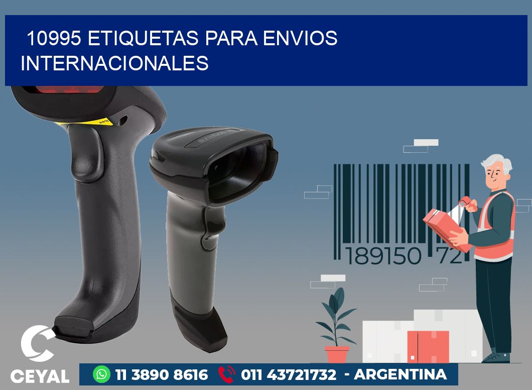 10995 ETIQUETAS PARA ENVIOS INTERNACIONALES