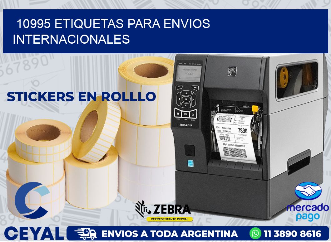 10995 ETIQUETAS PARA ENVIOS INTERNACIONALES