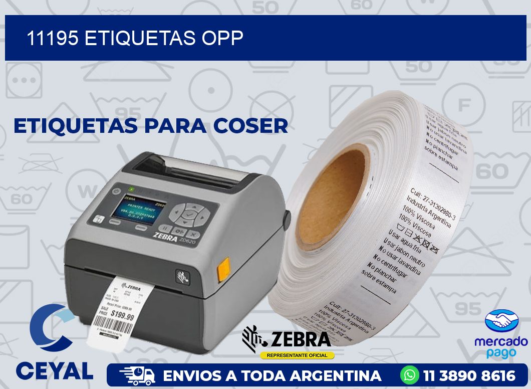 11195 ETIQUETAS OPP