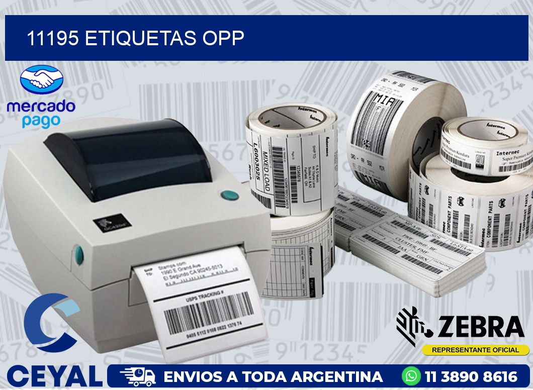 11195 ETIQUETAS OPP
