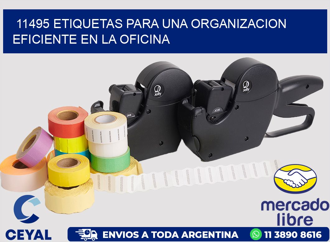 11495 ETIQUETAS PARA UNA ORGANIZACION EFICIENTE EN LA OFICINA