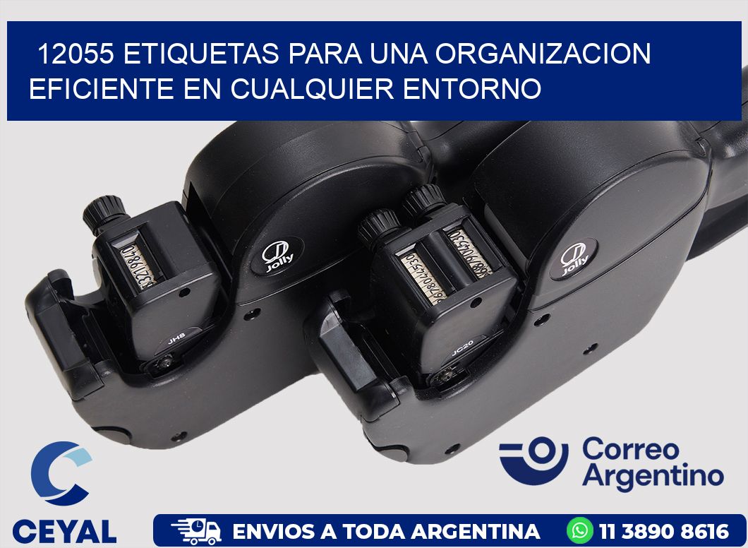 12055 ETIQUETAS PARA UNA ORGANIZACION EFICIENTE EN CUALQUIER ENTORNO