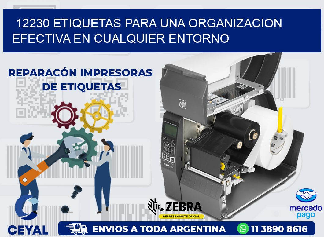 12230 ETIQUETAS PARA UNA ORGANIZACION EFECTIVA EN CUALQUIER ENTORNO