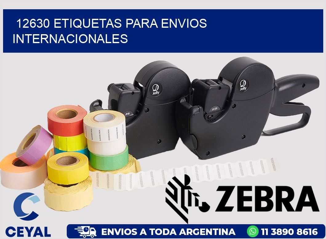 12630 ETIQUETAS PARA ENVIOS INTERNACIONALES