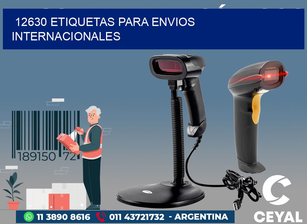 12630 ETIQUETAS PARA ENVIOS INTERNACIONALES