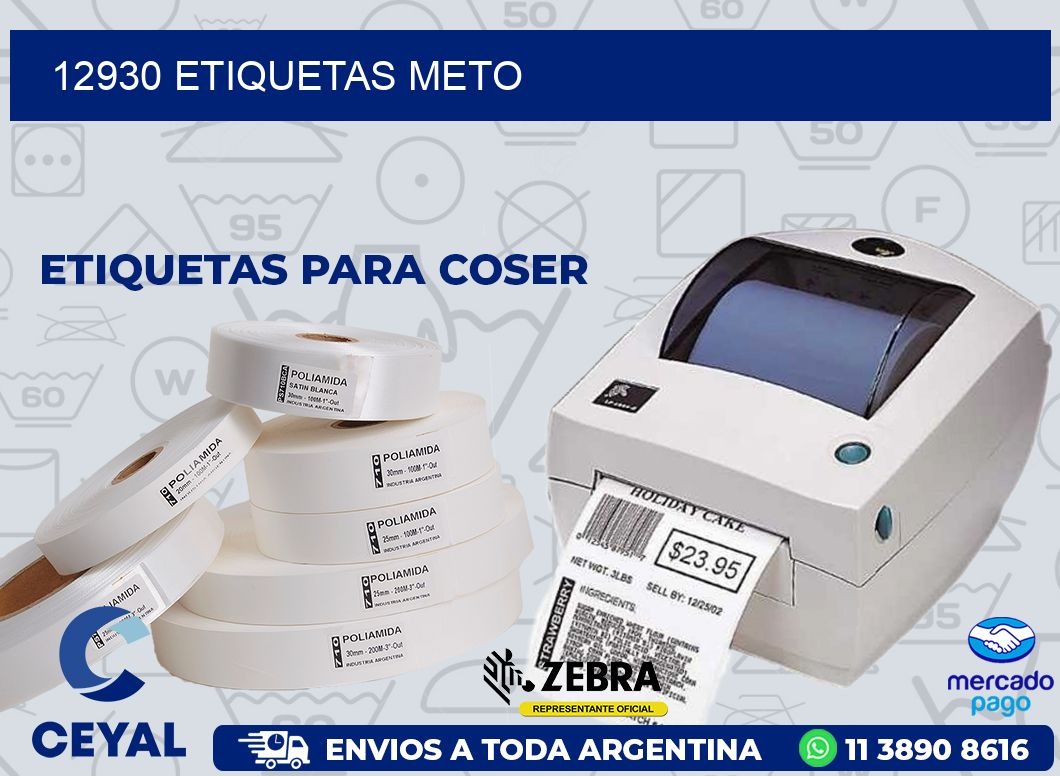 12930 ETIQUETAS METO